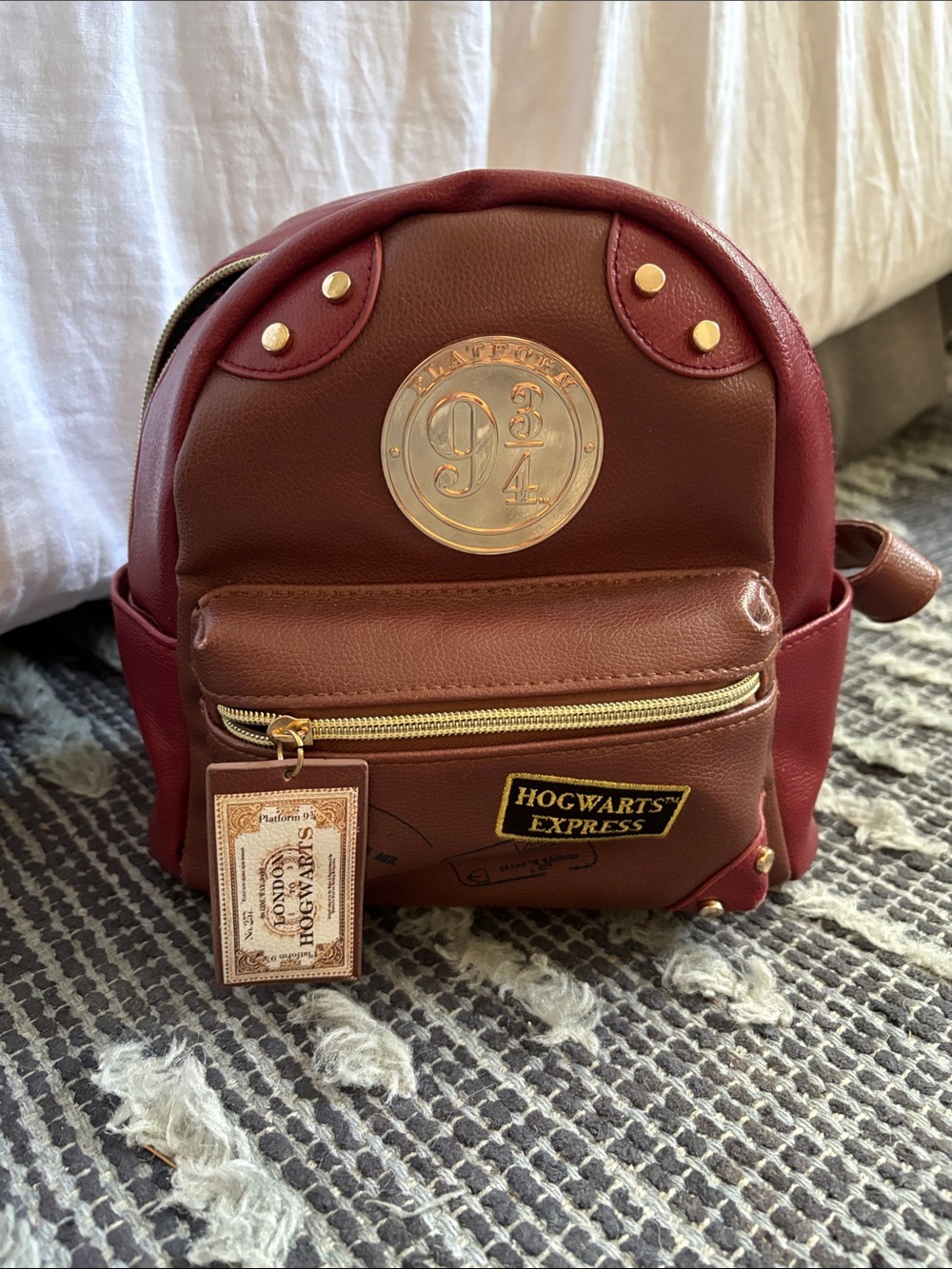Harry Potter 3/4 Howard’s Express Burgundy Mini Backpack